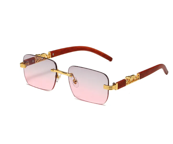 Retro Rimless Sunglasses | Rimless Sunglasses | Succulent Eyez Eyewear